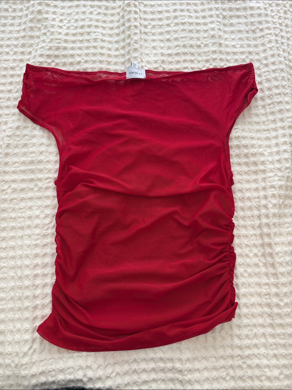 PacSun Red Ruched Tank Top - Picture 3 of 3